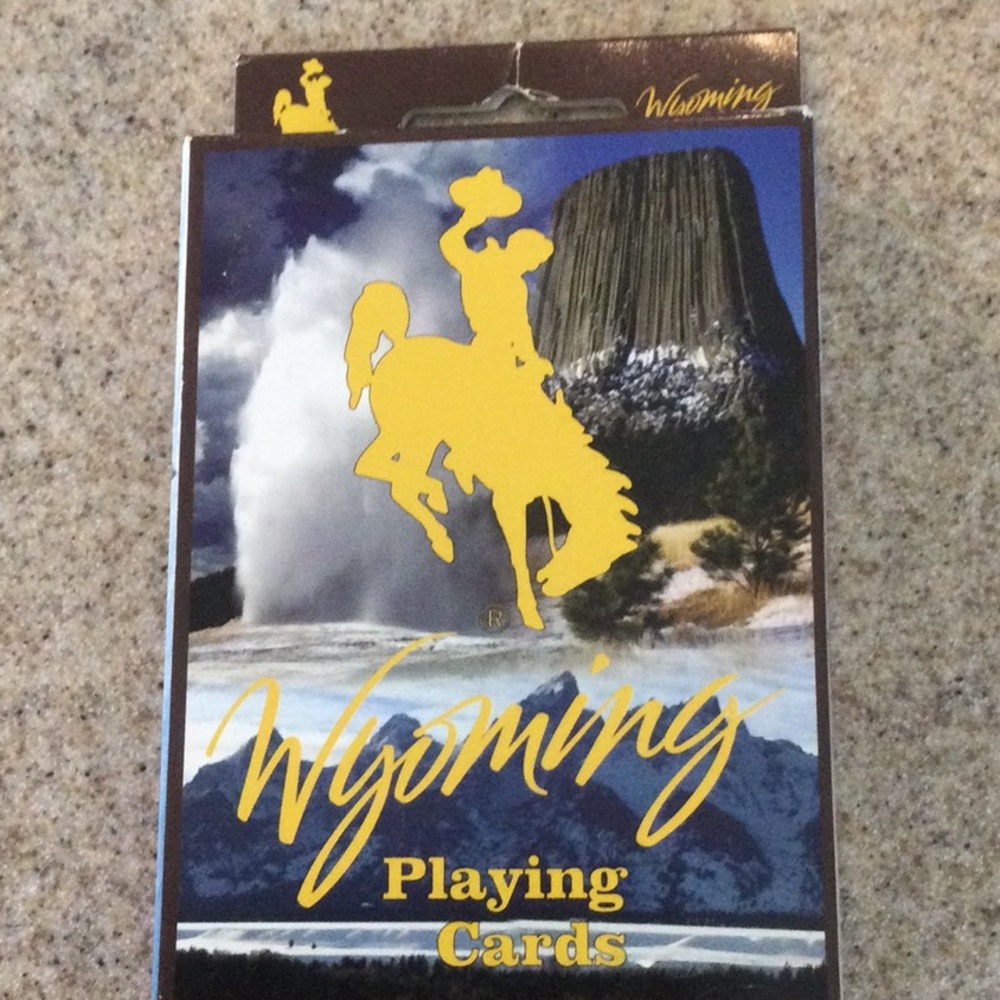 Wyoming Playing Cards - Yellow and Blue